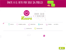 Tablet Screenshot of lasrecetasdelaura.com